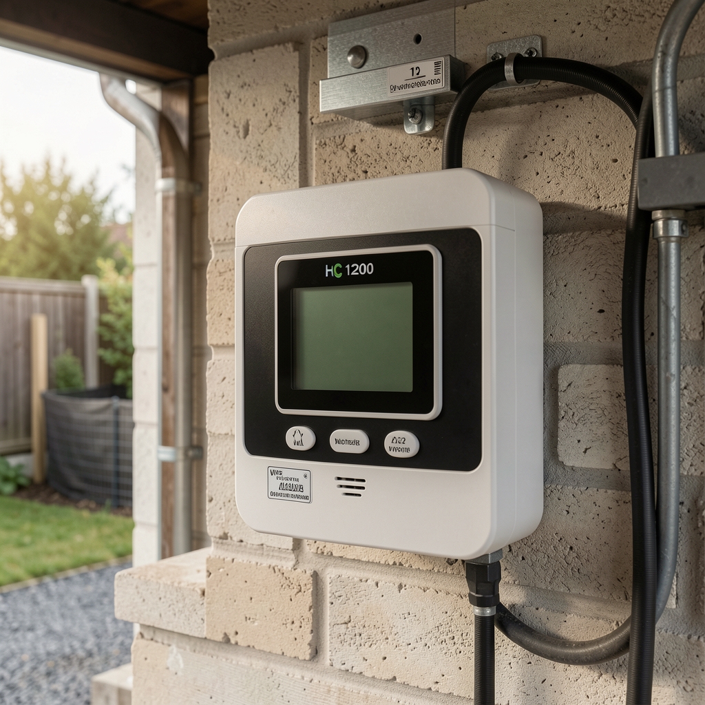 Hunter Hydrawise HC 1200 WiFi kontroler za 12 zona navodnjavanja sa displej ekranom, montiran na zid garaže